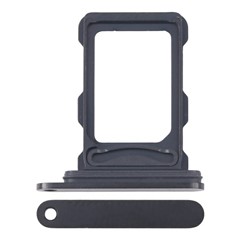 For iPhone 16 Pro OEM Dual SIM Card Tray Holder Replacement Part (without Logo) - Black