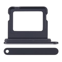 For iPhone 16 OEM Dual SIM Card Tray Holder Replacement Part (without Logo) - Black