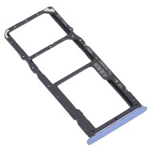 For Realme 7 5G RMX2111 Dual SIM Cards + Single TF Card Tray Holder Replacement (without Logo) - Blue