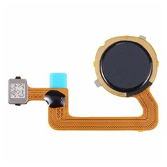 For Xiaomi Poco C55 4G OEM Home Key Fingerprint Button Flex Cable Part (Without Logo) - Black