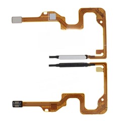 For Honor X7a 4G OEM Home Key Fingerprint Button Flex Cable Part (Without Logo) - Silver