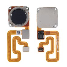 For Xiaomi Redmi 6 (Dual Camera: 12MP+5MP)/6A (Single 12MP Rear Camera) OEM Home Key Fingerprint Button Flex Cable Part Replacement (without Logo) - Black