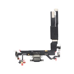 For iPhone 17 OEM Charging Port Flex Cable Phone Repair Part - Black