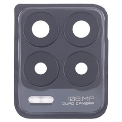 For Realme 8 Pro OEM Back Camera Lens Holder Cover with Glass Part (Without Logo) - Black