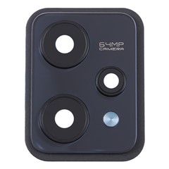 For Realme 9 Pro 5G OEM Back Camera Lens Holder Cover with Glass Part (Without Logo) - Black