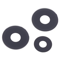 For Xiaomi Redmi 12 4G Rear Back Camera Lens Cover Replacement Part (Without Logo) - Black