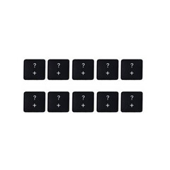 10Pcs Keycaps Symbol + Key (Danish Layout) for Macbook Air 13 inch (2020) A2179 / Macbook Pro 13 inch (2020) A2289 Laptop Keyboard