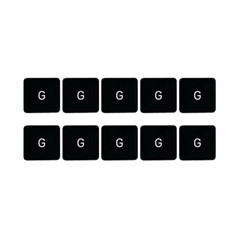 10Pcs Keycaps Letter G Key (Danish Layout) for Macbook Air 13 inch (2018) A1932 / Macbook Pro 13 inch (2017) A1706 Laptop Keyboard