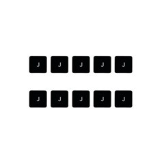 10Pcs Keycaps Letter J Key (Danish Layout) for Macbook Air 13 inch (2018) A1932 / Macbook Pro 13 inch (2017) A1706 Laptop Keyboard