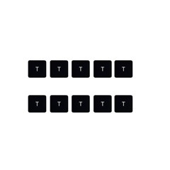 10Pcs Keycaps Letter T Key (Danish Layout) for Macbook Air 13 inch (2018) A1932 / Macbook Pro 13 inch (2017) A1706 Laptop Keyboard