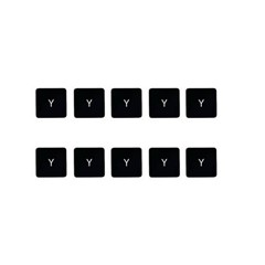 10Pcs Keycaps Letter Y Key (Danish Layout) for Macbook Air 13 inch (2018) A1932 / Macbook Pro 13 inch (2017) A1706 Laptop Keyboard