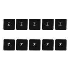 10Pcs Keycaps Letter Z Key (Danish Layout) for Macbook Air 13 inch (2018) A1932 / Macbook Pro 13 inch (2017) A1706 Laptop Keyboard