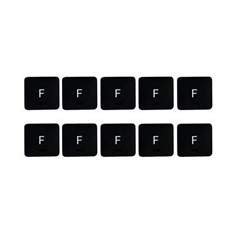 10Pcs Keycaps Letter F Key (Danish Layout) for Macbook Air 13 inch (2020) A2179 / Macbook Pro 13 inch (2020) A2289 Laptop Keyboard