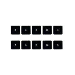 10Pcs Keycaps Letter K Key (Danish Layout) for Macbook Air 13 inch (2020) A2179 / Macbook Pro 13 inch (2020) A2289 Laptop Keyboard