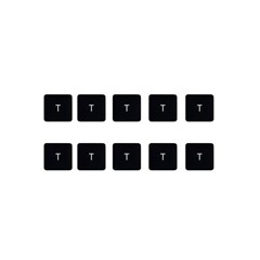 10Pcs Keycaps Letter T Key (Danish Layout) for Macbook Air 13 inch (2020) A2179 / Macbook Pro 13 inch (2020) A2289 Laptop Keyboard