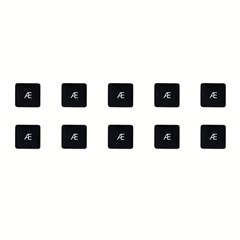 10Pcs Keycaps Symbol Key (Danish Layout) for Macbook Air 13 inch (2020) A2179 / Macbook Pro 13 inch (2020) A2289 Laptop Keyboard