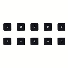 10Pcs Keycaps Symbol Key (Danish Layout) for Macbook Air 13 inch (2020) A2179 / Macbook Pro 13 inch (2020) A2289 Laptop Keyboard