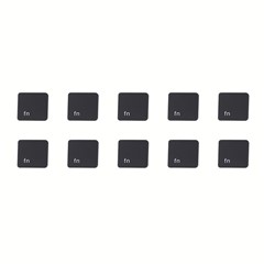 10Pcs Keycaps Symbol Fn Key (Danish Layout) for Macbook Air 13 inch (2020) A2179 / Macbook Pro 13 inch (2020) A2289 Laptop Keyboard