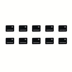 10Pcs Keycaps Symbol Command Left Key (Danish Layout) for Macbook Air 13 inch (2020) A2179 / Macbook Pro 13 inch (2020) A2289 Laptop Keyboard