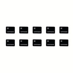 10Pcs Keycaps Symbol Command Right Key (Danish Layout) for Macbook Air 13 inch (2020) A2179 / Macbook Pro 13 inch (2020) A2289 Laptop Keyboard