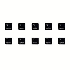 10Pcs Keycaps Symbol Option Right Key (Danish Layout) for Macbook Air 13 inch (2020) A2179  /  Macbook Pro 13 inch (2020) A2289 Laptop Keyboard