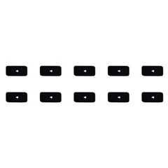 10Pcs Keycaps Symbol Left Arrow ? Key (Danish Layout) for Macbook Air 13 inch (2020) A2179 / Macbook Pro 13 inch (2020) A2289 Laptop Keyboard