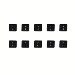 10Pcs Keycaps Symbol < Key (Danish Layout) for Macbook Air 13 inch (2020) A2179 / Macbook Pro 13 inch (2020) A2289 Laptop Keyboard