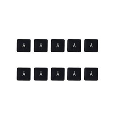 10Pcs Keycaps Symbol Key (Danish Layout) for Macbook Air 13 inch (2020) A2179 / Macbook Pro 13 inch (2020) A2289 Laptop Keyboard