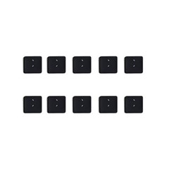 10Pcs Keycaps Symbol ' Key (Danish Layout) for Macbook Air 13 inch (2020) A2179 / Macbook Pro 13 inch (2020) A2289 Laptop Keyboard