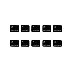 10Pcs Keycaps Symbol Command Right Key (Danish Layout) for Macbook Air 13 inch (2018) A1932 / Macbook Pro 13 inch (2017) A1706 Laptop Keyboard