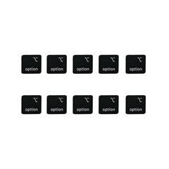 10Pcs Keycaps Symbol Option Left Key (Danish Layout) for Macbook Air 13 inch (2018) A1932 / Macbook Pro 13 inch (2017) A1706 Laptop Keyboard