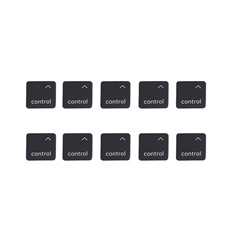10Pcs Keycaps Symbol Control Key (Danish Layout) for Macbook Air 13 inch (2018) A1932 / Macbook Pro 13 inch (2017) A1706 Laptop Keyboard