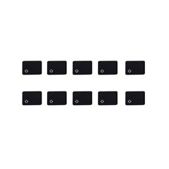 10Pcs Keycaps Symbol SHIFT Left Key (Danish Layout) for Macbook Air 13 inch (2018) A1932 / Macbook Pro 13 inch (2017) A1706 Laptop Keyboard
