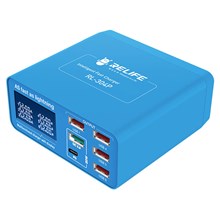 RELIFE RL-304P 6-Port Intelligent QC 3.0 PD Fast Charging Charger with Digital Display