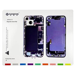 Magnetic Screw Mat for iPhone 14 Work Pad Phone Repairing Tool Mat