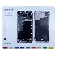 For iPhone 15 Pro Max Magnetic Screw Mat Work Pad Phone Repairing Tool Mat