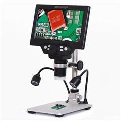 G1200D 7 inch LCD Display Digital Microscope Electronic 12MP Amplification Magnifier, Battery Version