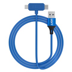 ISOFT IS-006 Dual Interface Repair Data Cable for iPhone / iPad Charging Data Transmission