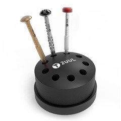 2UUL ST51 Screwdriver Magnetizing Holder Black Aluminum Alloy Rotating Screwdriver Magnetizing Base