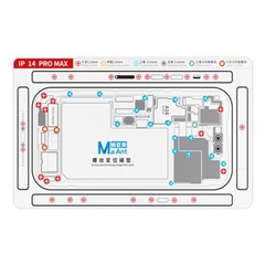 MAANT For iPhone 14 Pro Max Double-Sided Magnetic Screw Positioning Soft Mat Phone Repair Tool