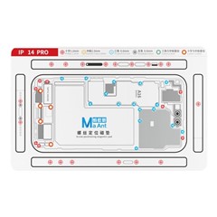 MAANT For iPhone 14 Pro Double-Sided Magnetic Screw Positioning Soft Mat Phone Repair Tool