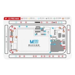 MAANT For iPhone 13 Pro Max Double-Sided Magnetic Screw Positioning Soft Mat Phone Repair Tool