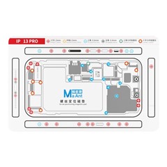 MAANT For iPhone 13 Pro Double-Sided Magnetic Screw Positioning Soft Mat Phone Repair Tool