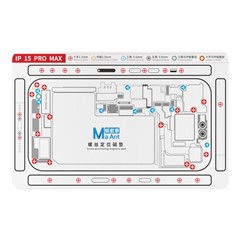 MAANT For iPhone 15 Pro Max Double-Sided Magnetic Screw Positioning Soft Mat Phone Repair Tool