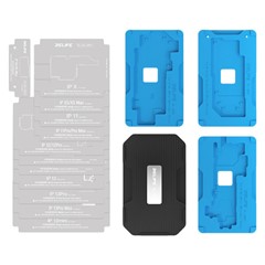 RELIFE RL-601T 25 in 1 Fixture Set For iPhone X - 16 Pro Max , Middle Layer Board Plant Tin Platform 3D BGA Reballing Stencil Kit
