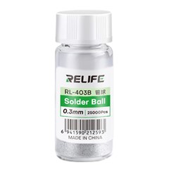 RELIFE RL-403B 25000Pcs / Bottle 183°C Leaded Solder Balls 0.3mm BGA Rework Chip Repair Tool