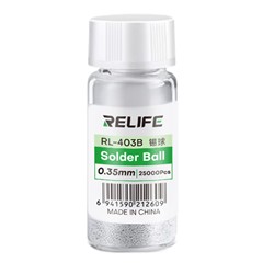 RELIFE RL-403B 25000Pcs / Bottle 183°C Leaded Solder Balls 0.35mm BGA Rework Chip Repair Tool