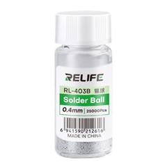 RELIFE RL-403B 25000Pcs / Bottle 183°C Leaded Solder Balls 0.4mm BGA Rework Chip Repair Tool