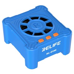 RELIFE RL-014E UV Curing Cooling Fan Smoke Exhaust Dust Display Mini Working Fan with 3-Speed Adjustment