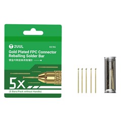 2UUL SC96 5Pcs Gold Plated Tin Dragging Needle Head FPC Connector Reballing Solder Bar